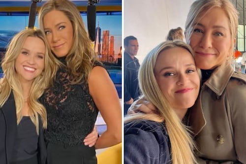 Quédate con una amiga que te quiera así: Reese y Jennifer Aniston son ejemplo de una amistad duradera