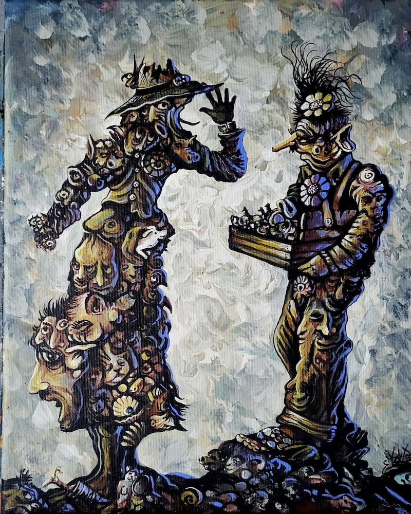 Obra "Los chicleros" de Francisco Velásquez Zambrano