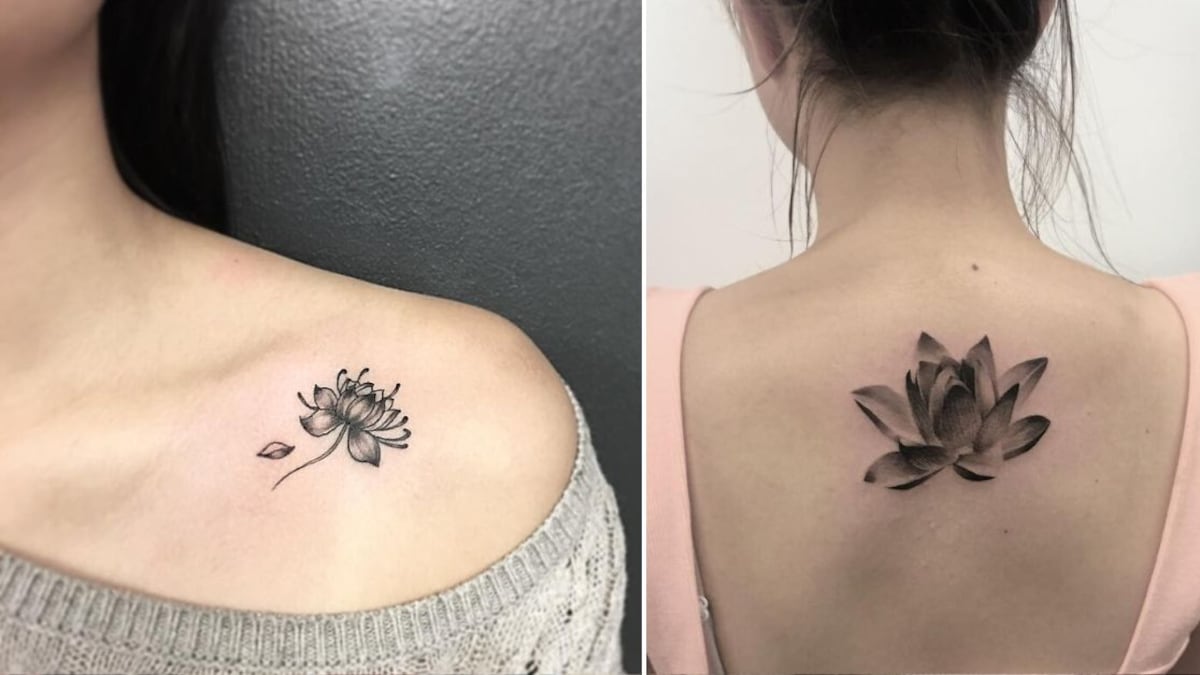 La flor de loto es una de las más elegidas por mujeres para tatuarse