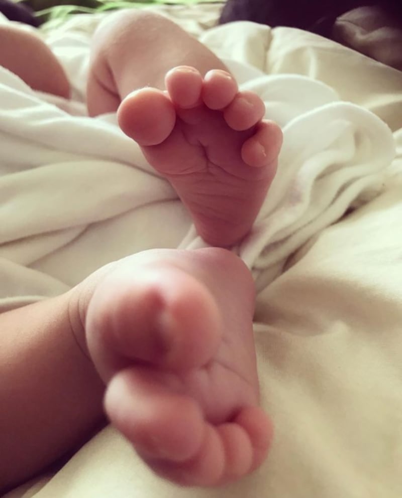 Ximena Abarca dio a luz a su primer bebé