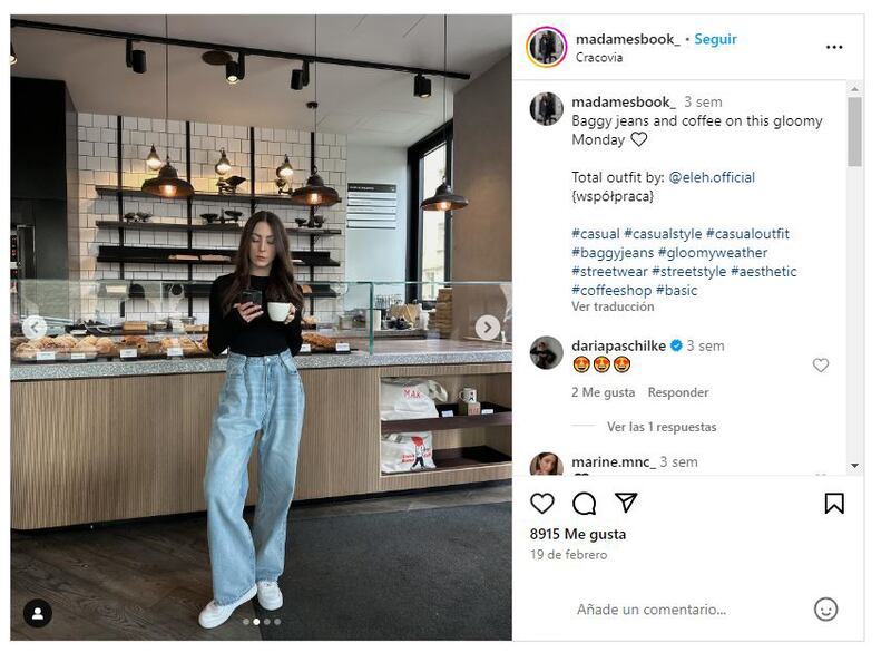 El jean baggy es perfecto para concertar looks cómodos y elegantes en esta temporada primaveral