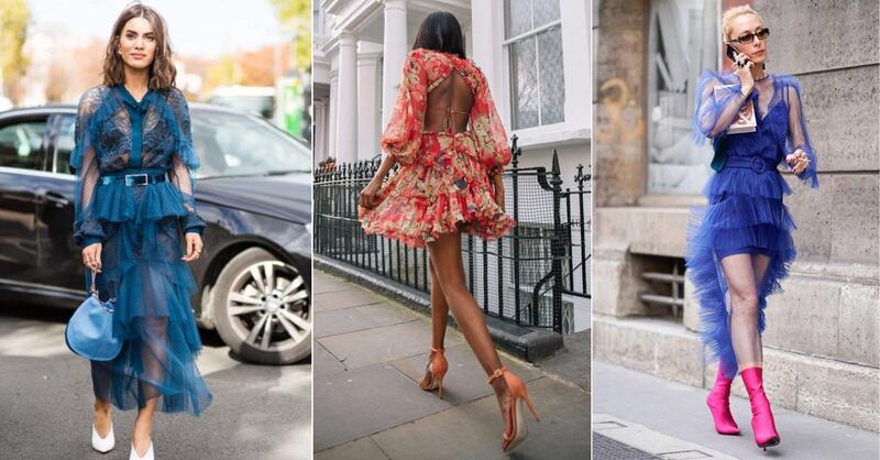 Look formal con 'ruffle dress'