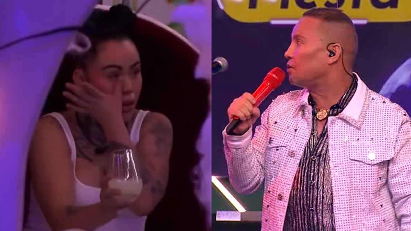 Yina Calderón y Giovanny Ayala en 'La casa de los famosos Colombia 2