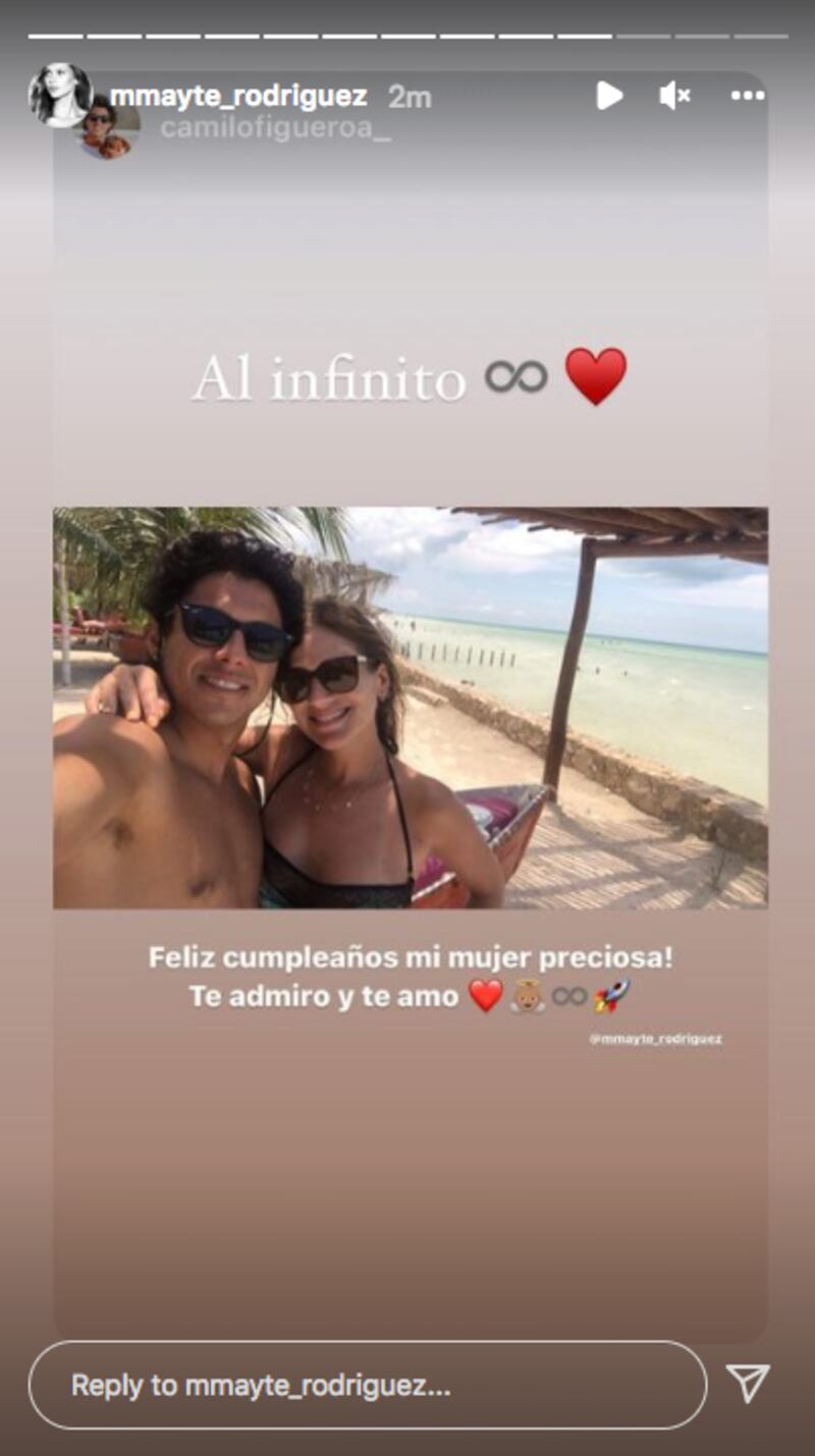 Pareja de Mayte Rodríguez le dedicó emotivo saludo de cumpleaños