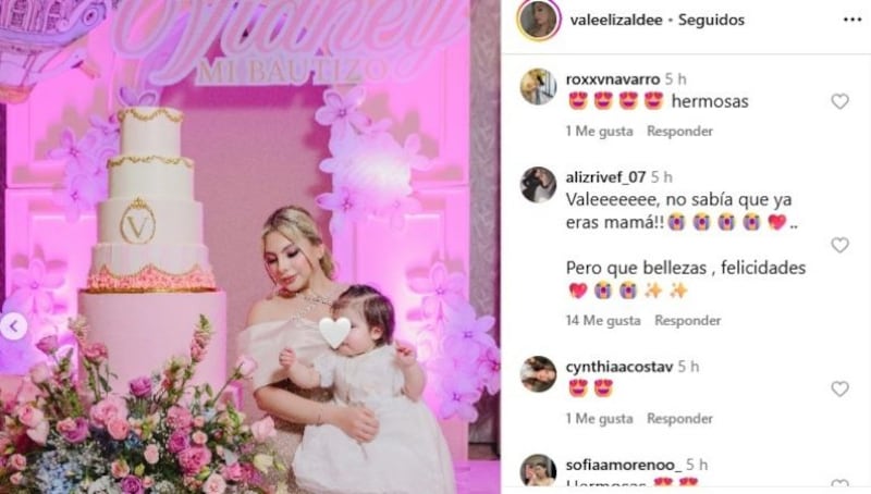 Bautizo de la nieta de Valentín Elizalde