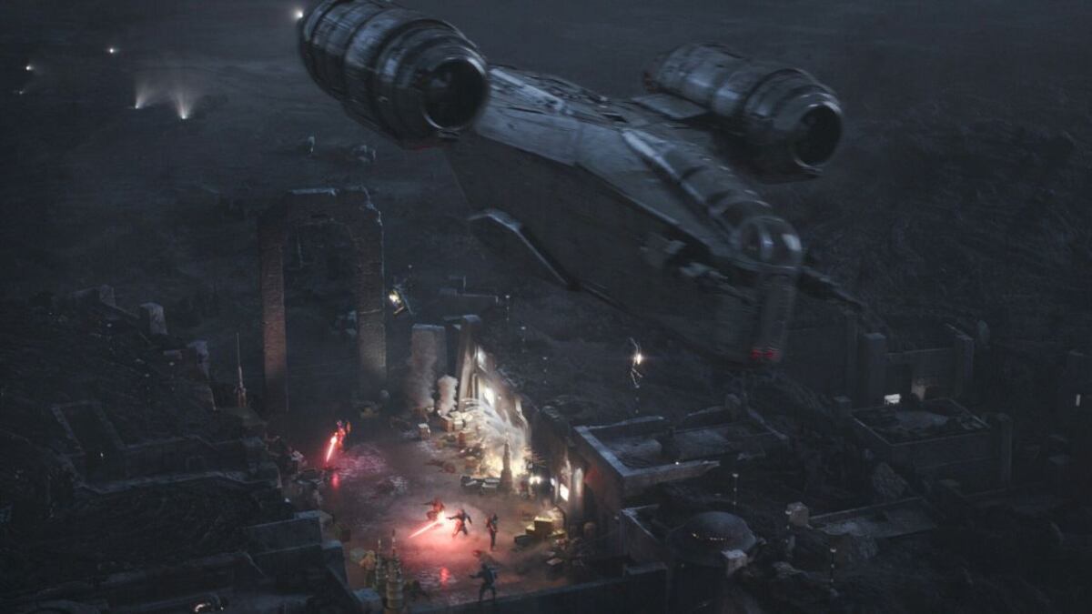 Escena de la serie 'The mandalorian'