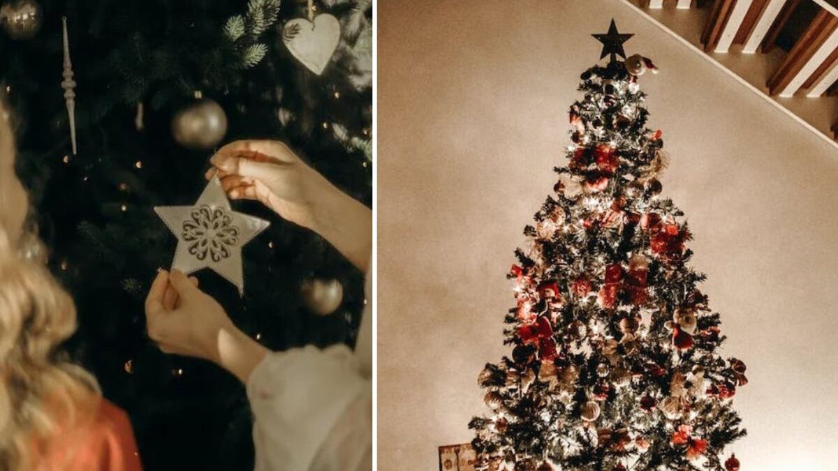 Navidad árbol de pared