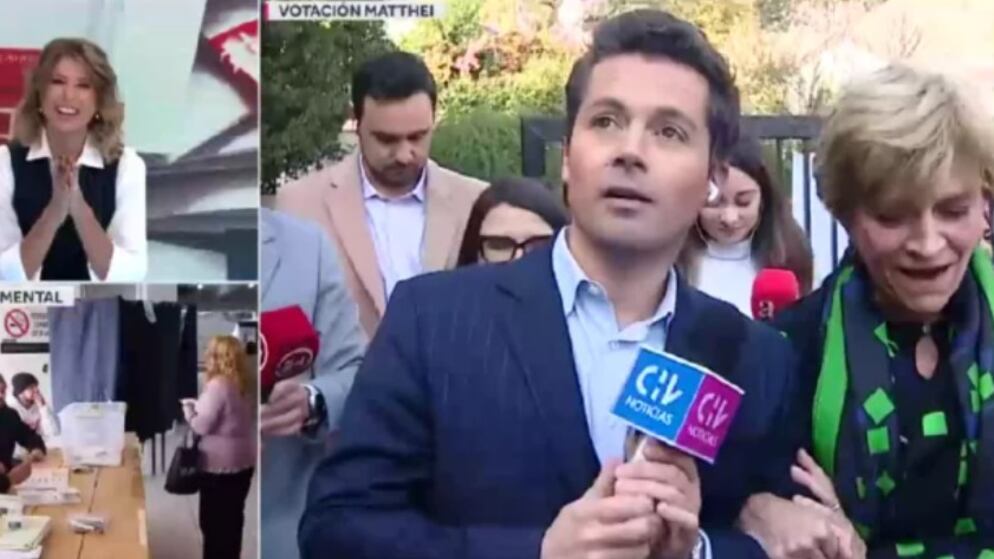 Macarena Pizarro, Humberto Sichel y Evelyn Matthei