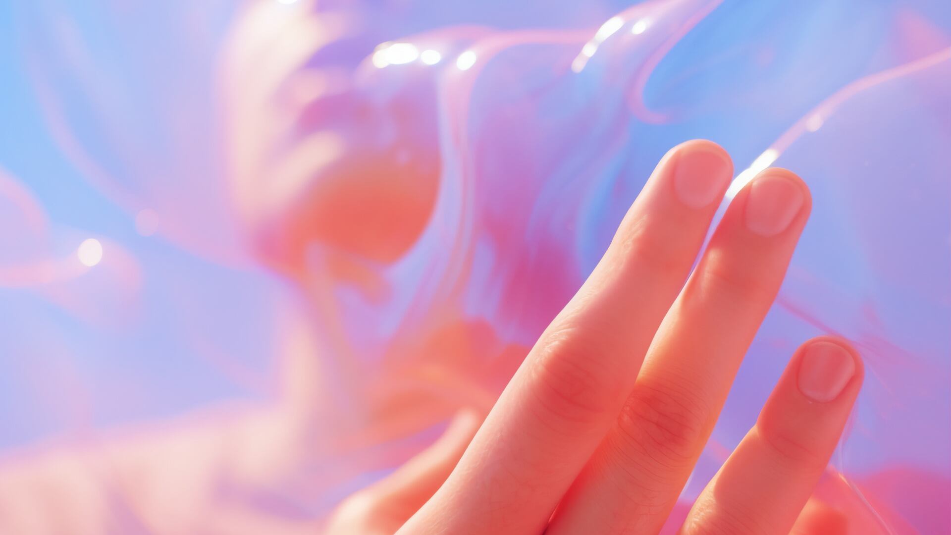 Las uñas baño de burbuja están en boga en esta temporada.