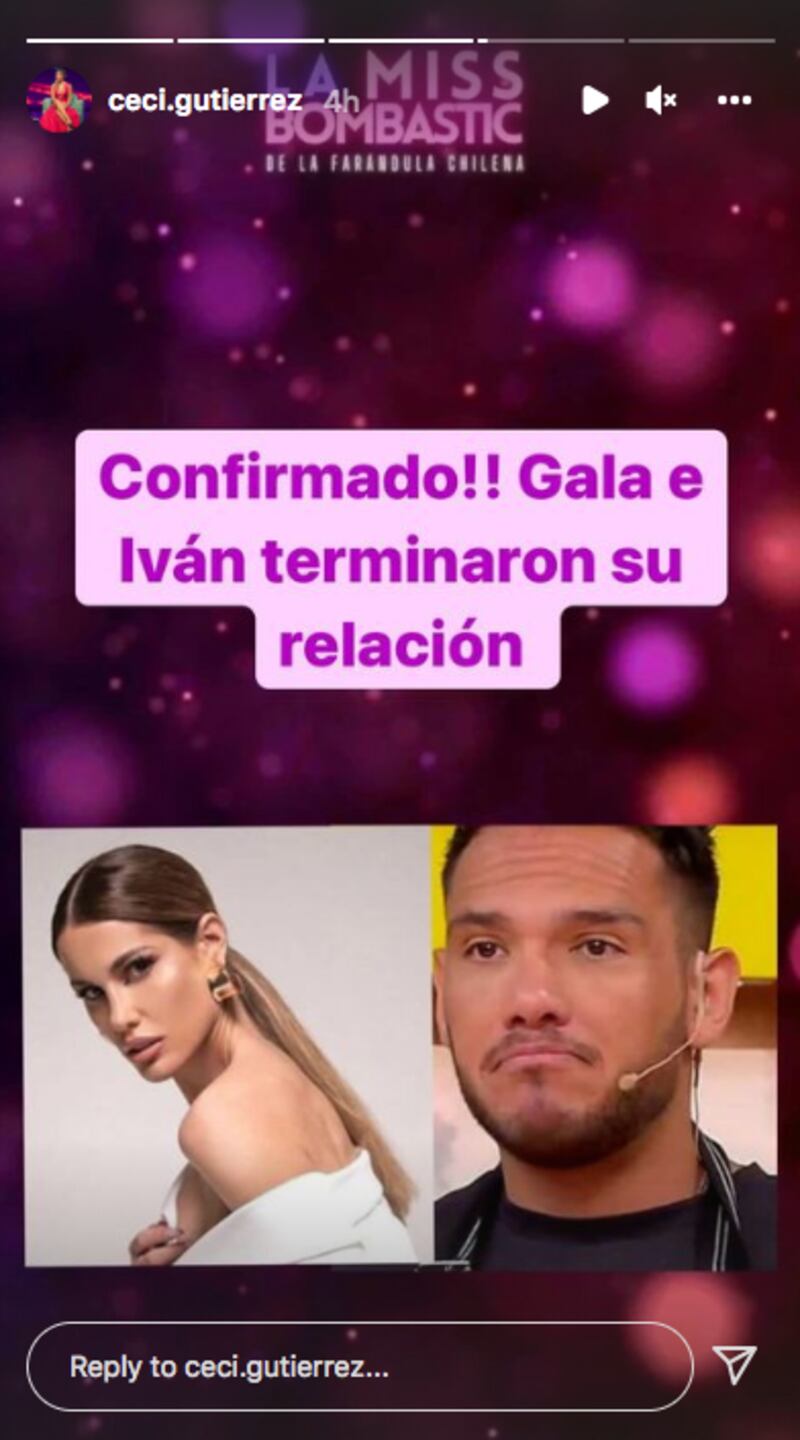 Aseguran que Gala Caldirola terminó su relación con Iván Cabrera
