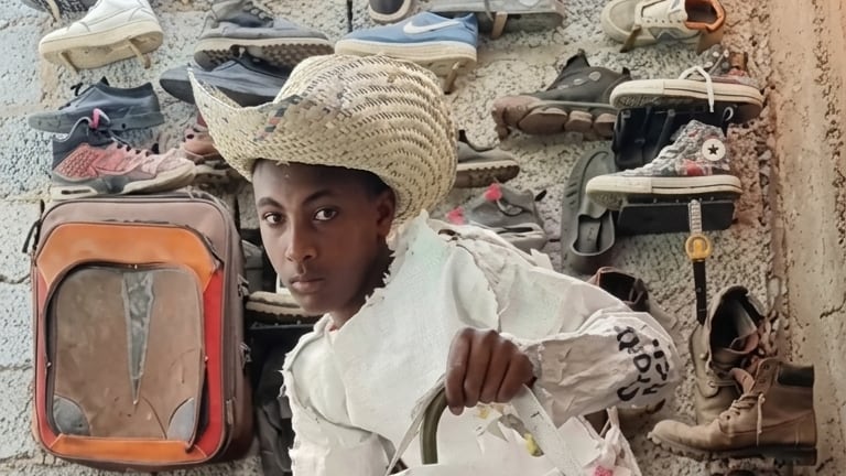 Kalu Putik, el joven que se vuelve viral por sus creaciones con basura