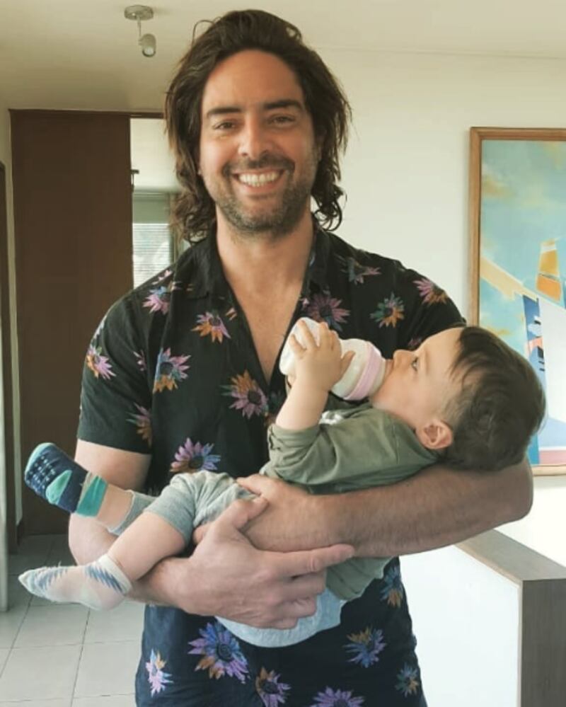 Cristián Riquelme celebró el primer cumpleaños de su hijo menor