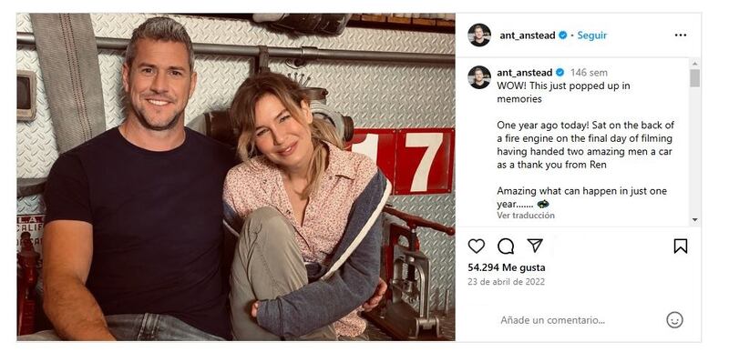 Renée Zellweger volvió a encontrar el amor en Ant Anstead