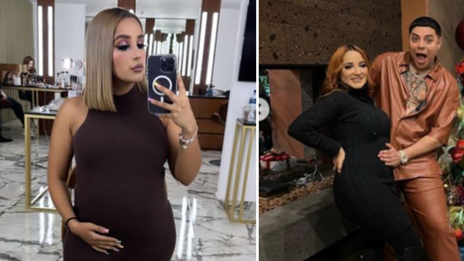 Eduin Caz y su esposa embarazada