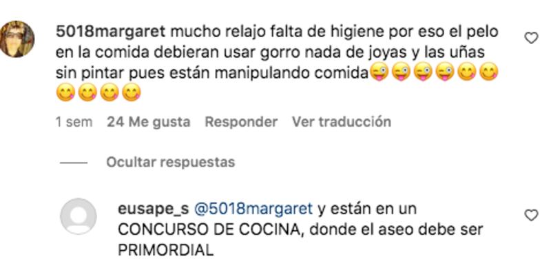 Televidentes se quejan de 'asqueroso' detalle en Masterchef