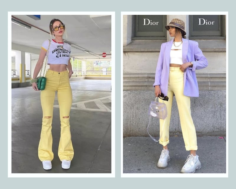 Los jeans amarillo mantequilla serán tendencia