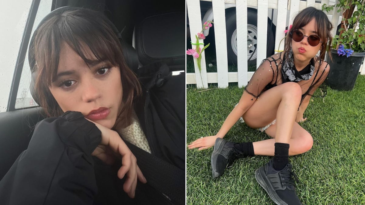 Jenna Ortega le dijo adiós a su clásico estilo gótico y apostó por un nuevo look de tintes angelicales.