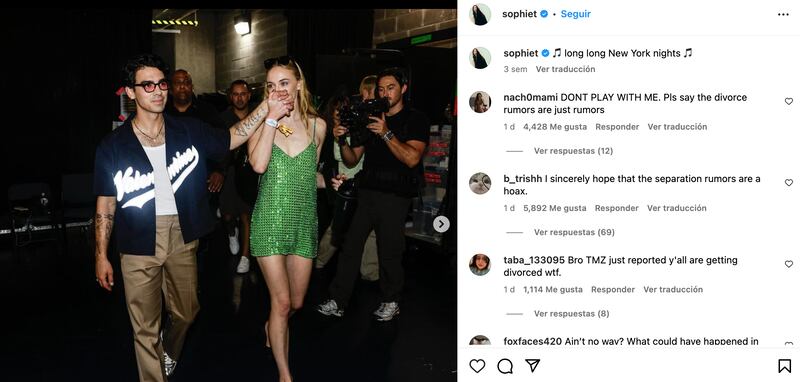 Joe Jonas y Sophie Turner