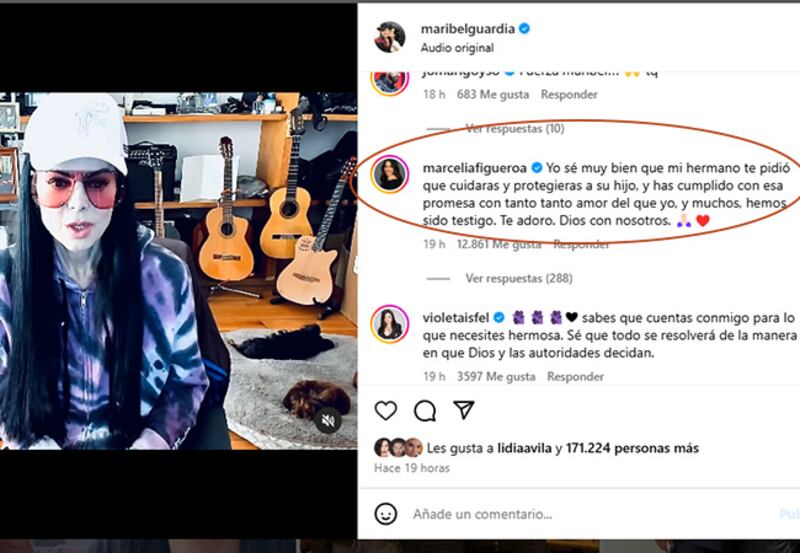 Maribel Guardia hermana de Julián