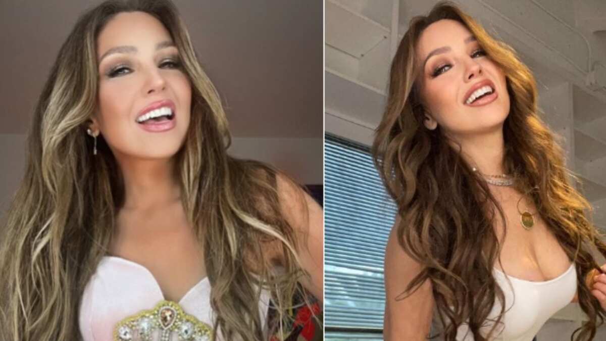 Mechas que rejuvenecen: el rubio platinado que será tendencia en 2024 y que le quitó 10 años a Thalía