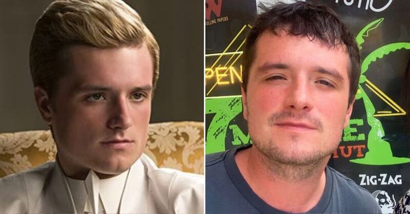 Josh Hutcherson en 'Los juegos del hambre: sinsajo - parte 1' y en la actualidad