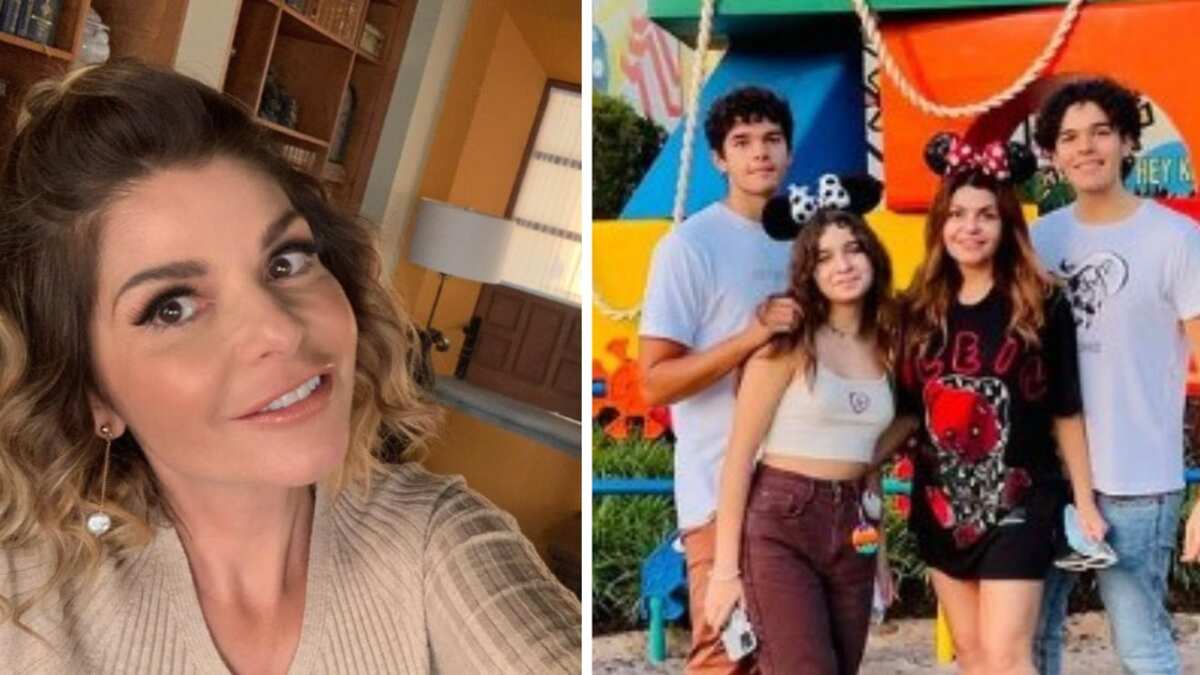 Los gemelos Eduardo y Roberto y María son los hijos de la actriz Itatí Cantoral