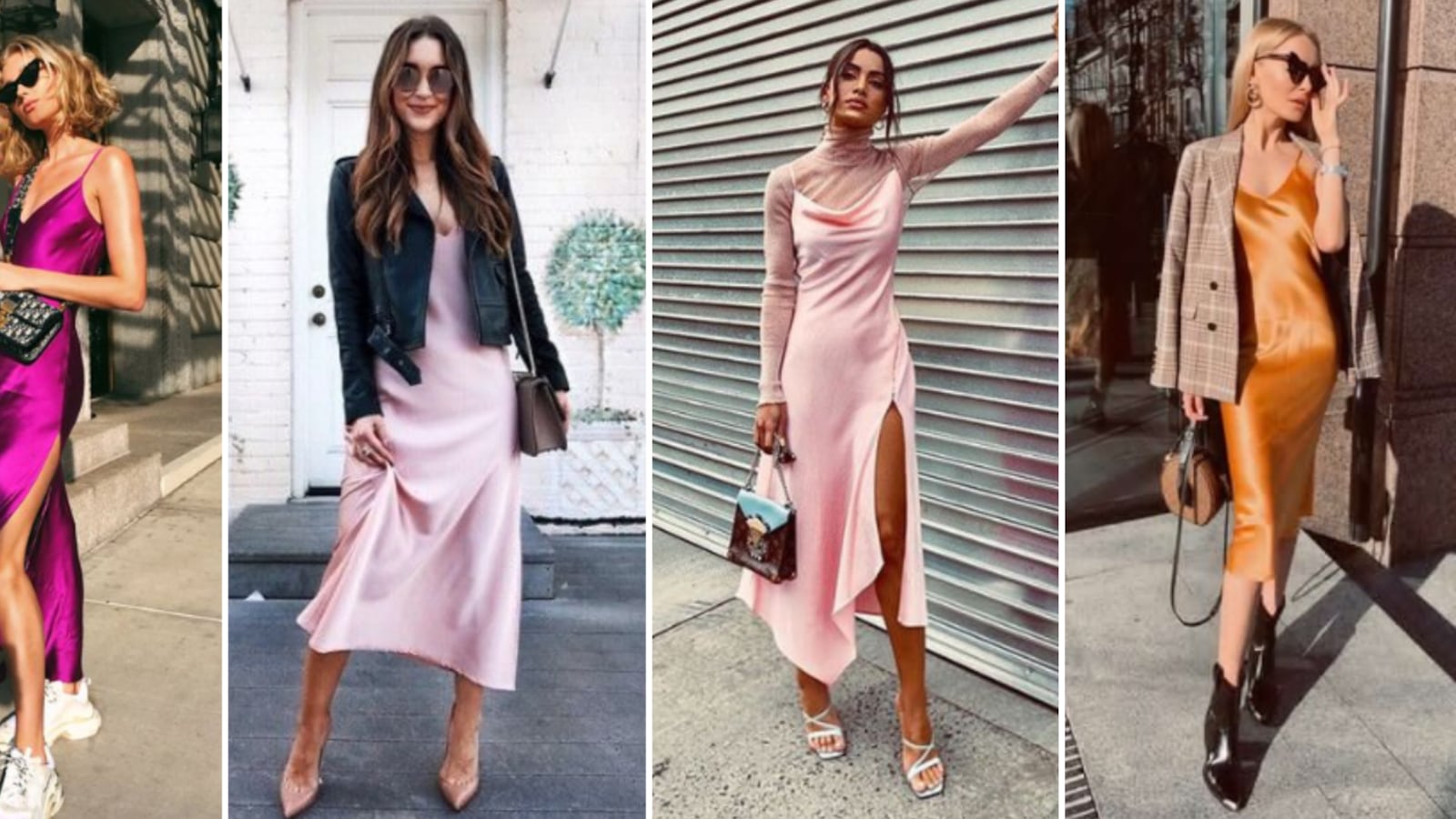 Cómo llevar un vestido satinado en 2024