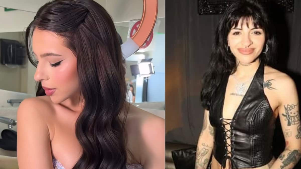 Ángela Aguilar presumió su look más elegante con pantalones culotte.