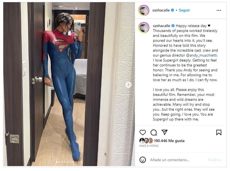 Sasha Calle debuta en los largometrajes con su actuación en 'The Flash'