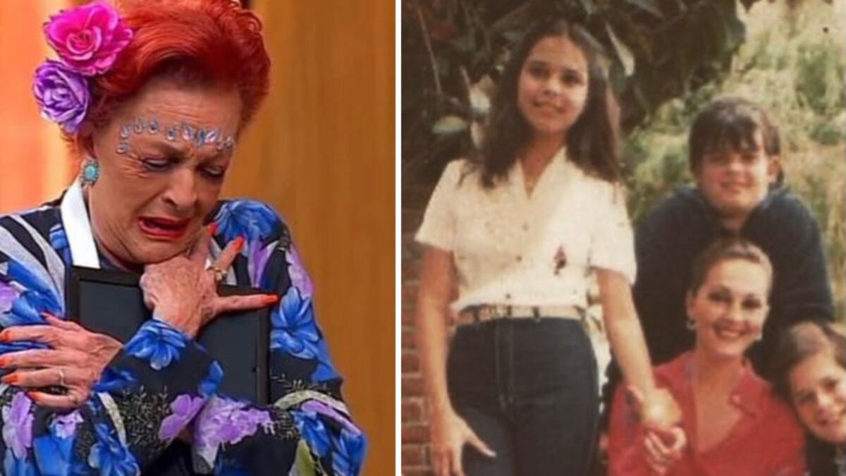 Talina Fernández y sus hijos