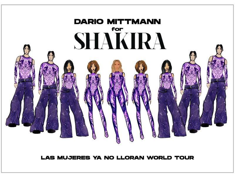 El look de la gira de la cantante colombiana Shakira tiene un nombre brasileño detrás: Dario Mittman