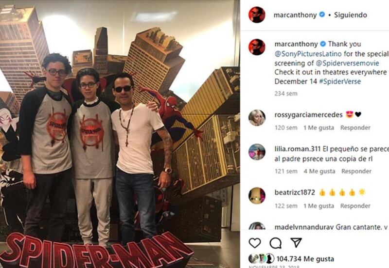 Marc Anthony hijos