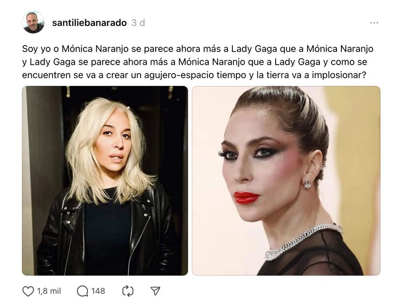Comparan a Mónica Naranjo con Lady Gaga