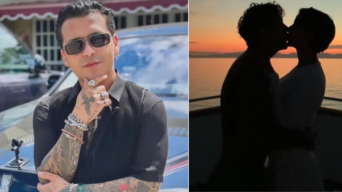 Christian Nodal dedicó un romántico gesto a Ángela Aguilar durante su concierto en Chile.