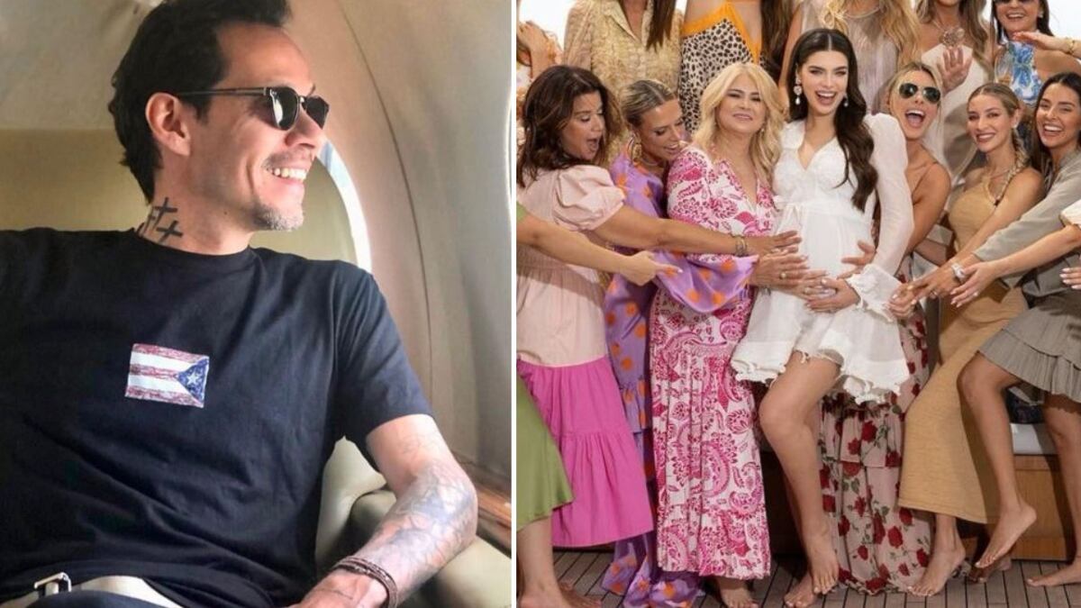 El ausente Marc Anthony en el Baby Shower de Nadia Ferreira.