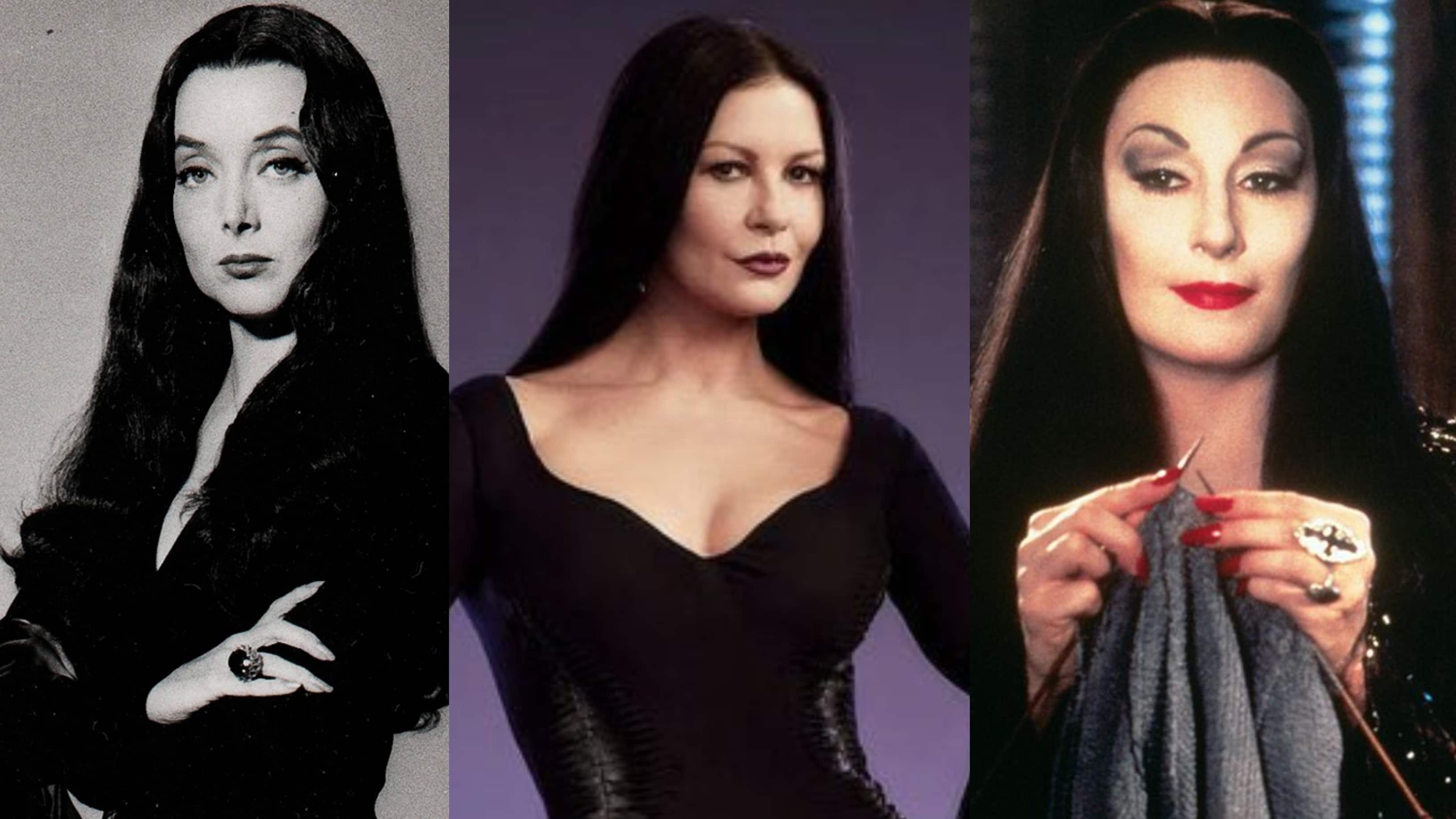 Carolyn Jones, Anjelica Huston y Catherine Zeta-Jones le han dado su propio estilo a Morticia Addams