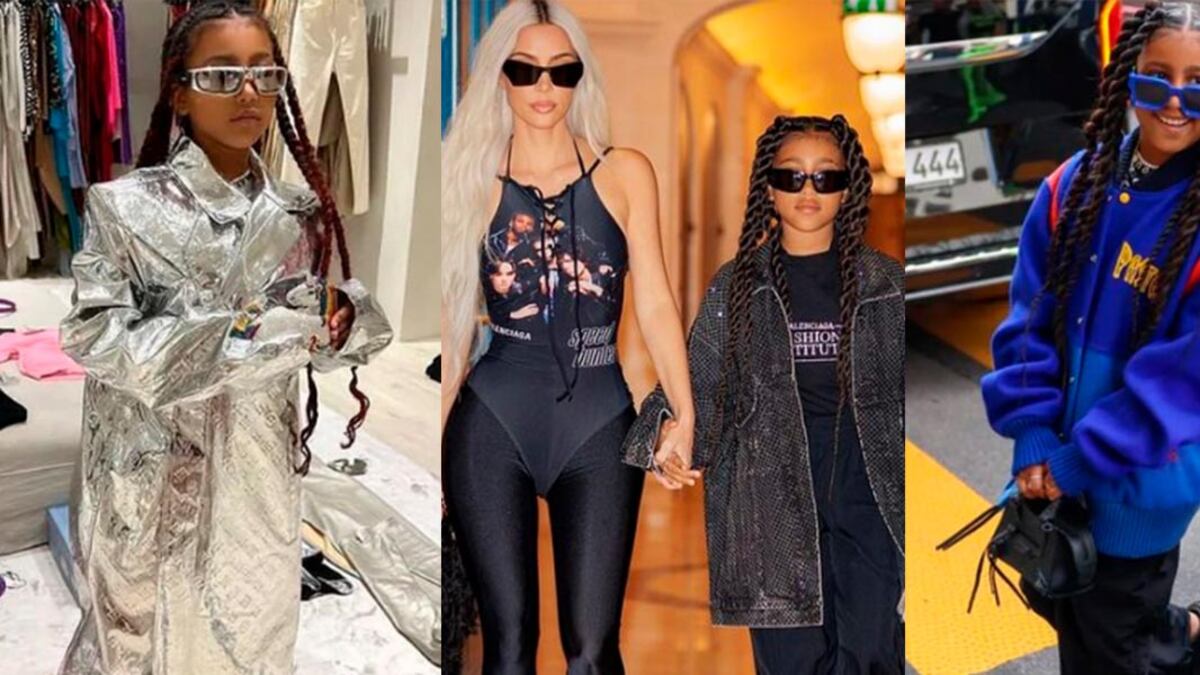 North West, la hija de Kim Kardashian, da lecciones de moda