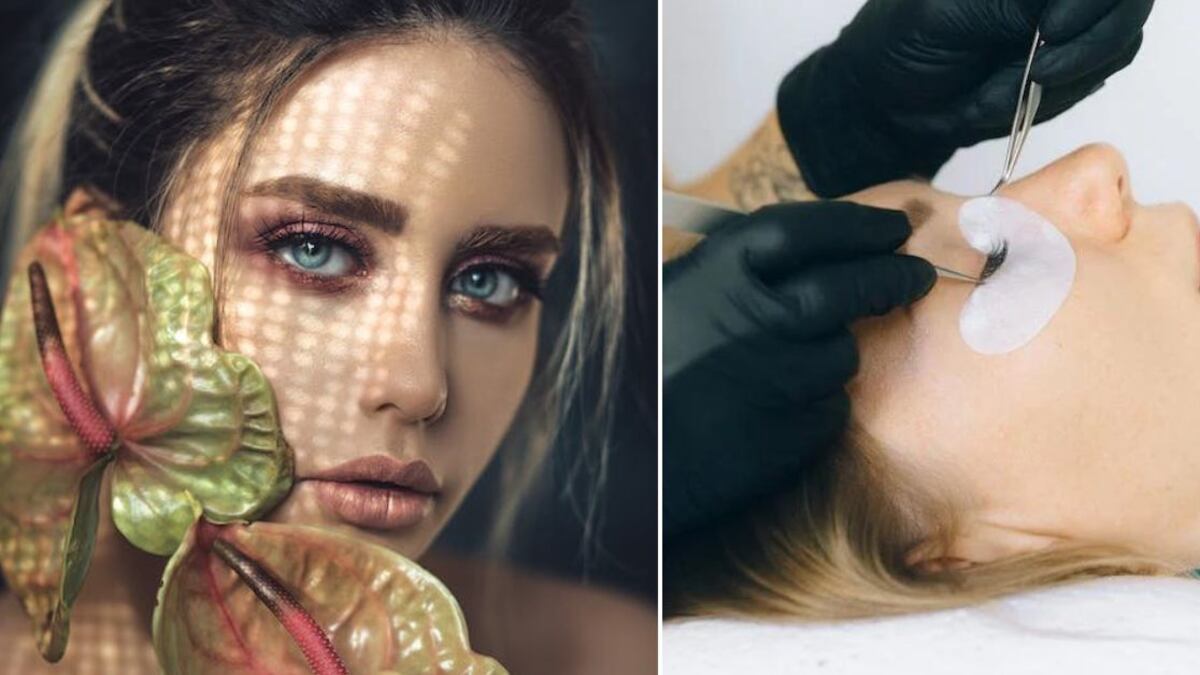 Pestañas diseños envejecen