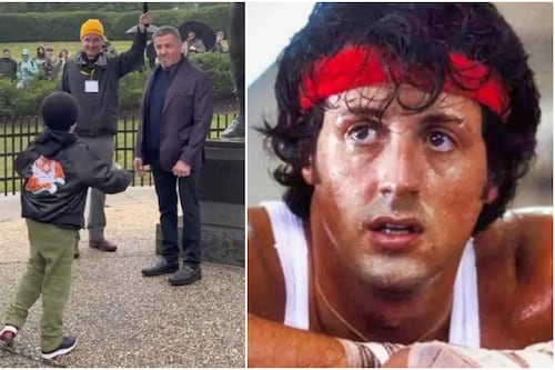 Niño reta a Silvester Stallone en su cara con impactante recreación de icónica escena