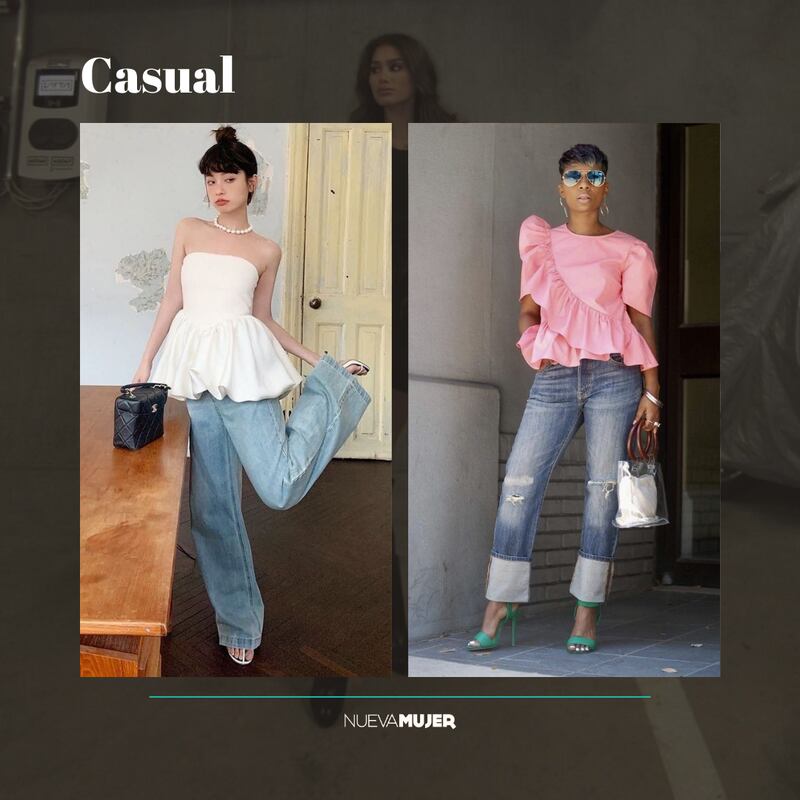 Las blusas péplum serán tendencia en 2025