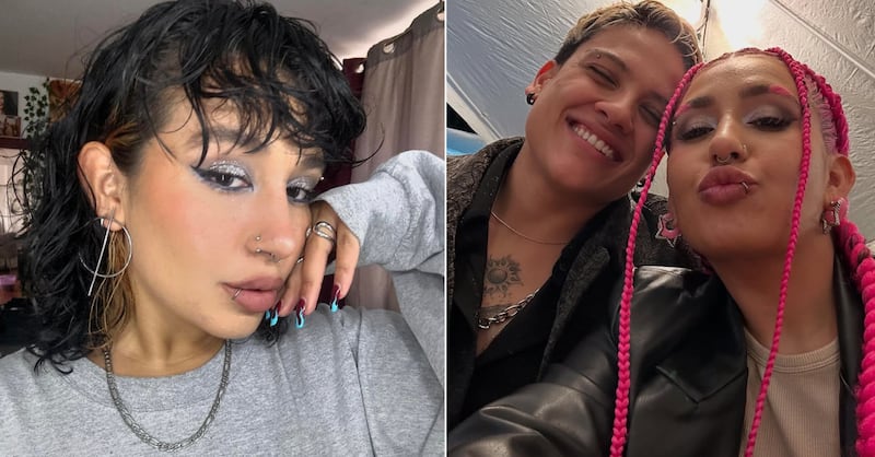 Romina Marcos cambió su clásico look rizado y castaño por un tono de fantasía que enamoró a Laura Salazar.