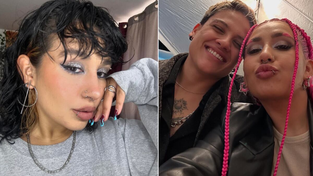 Romina Marcos cambió su clásico look rizado y castaño por un tono de fantasía que enamoró a Laura Salazar.