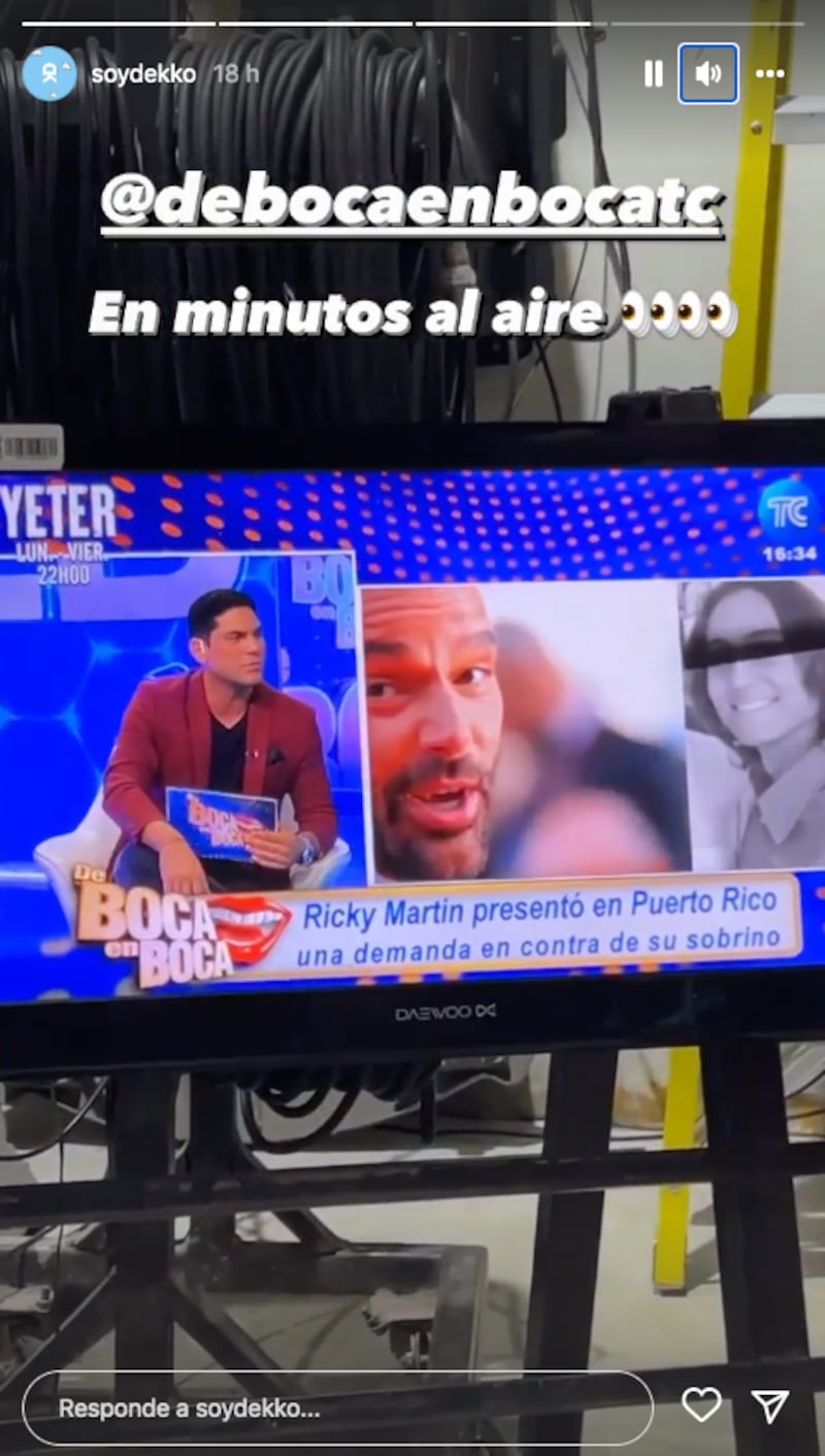 Captura de pantalla de Instagram @soydekko