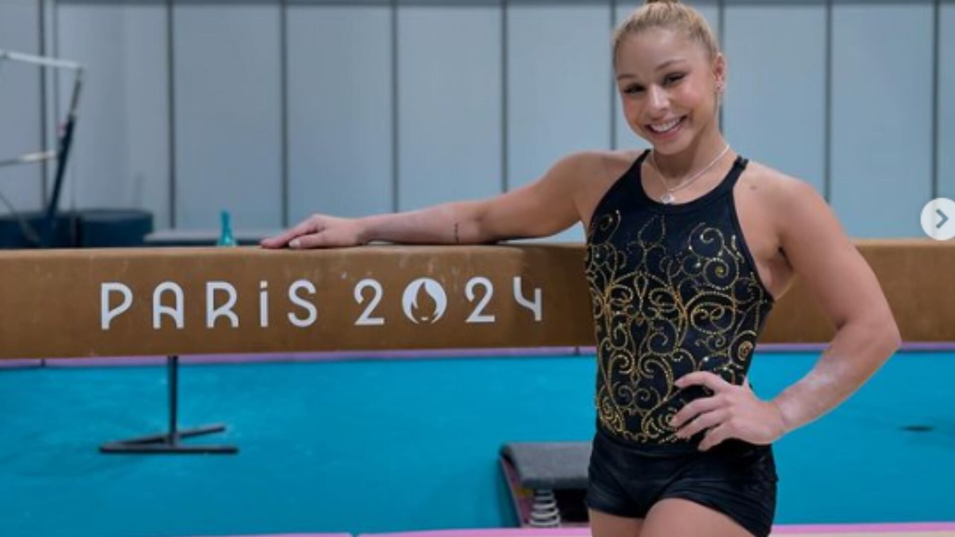 La razón por la que gimnasta brasileña salió a competir con ojo morado y cara vendada en los JJOO