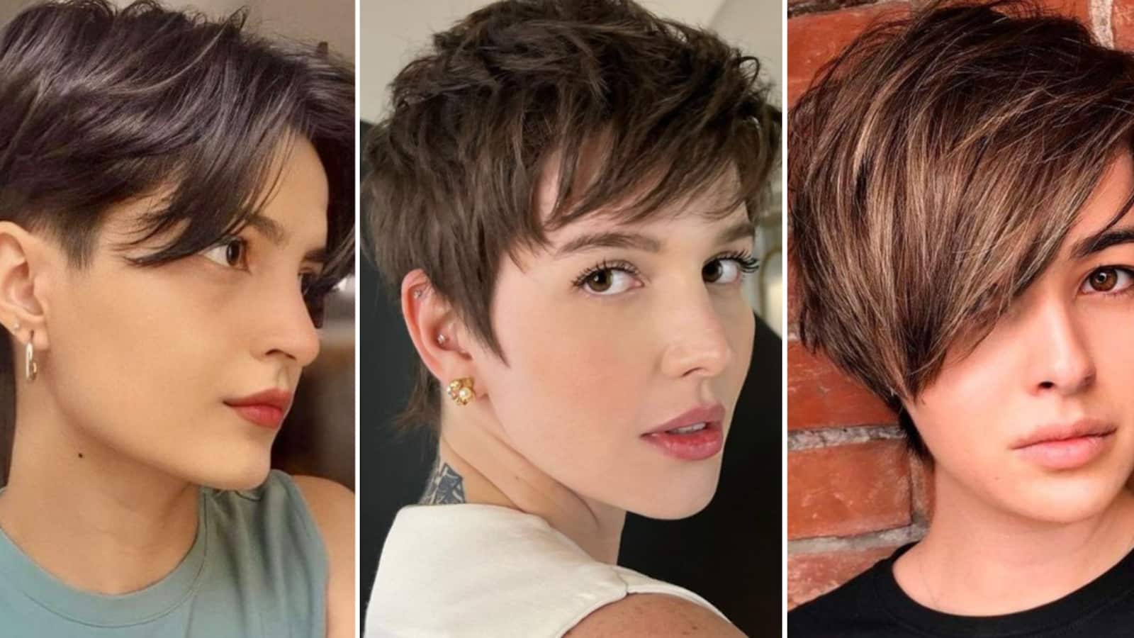 Cortes de pelo pixie asimétricos