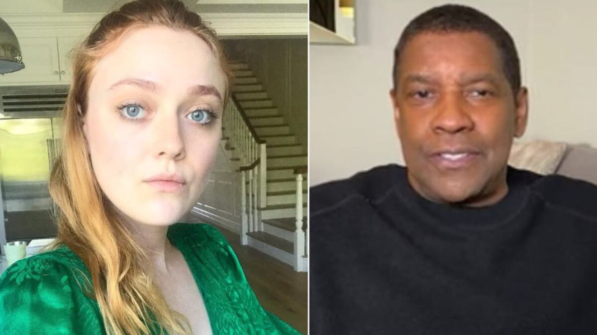Dakota Fanning y Denzel Washington