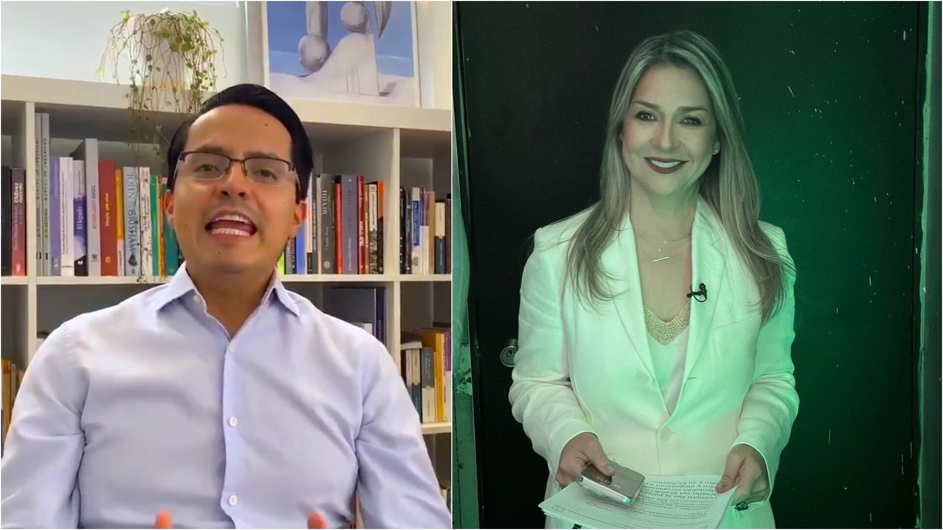 Yesid Lancheros es el nuevo director de la revista Semana tras la salida de Vicky Dávila (Foto de redes sociales de Yesid Lancheros y Vicky Dávila)