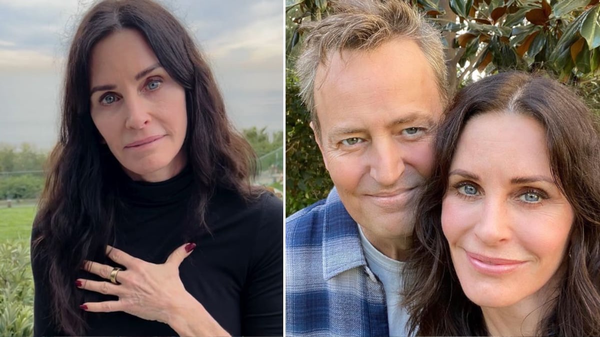 Courtney Cox era amiga de Matthew Perry tanto dentro como fuera del set de 'Friends'