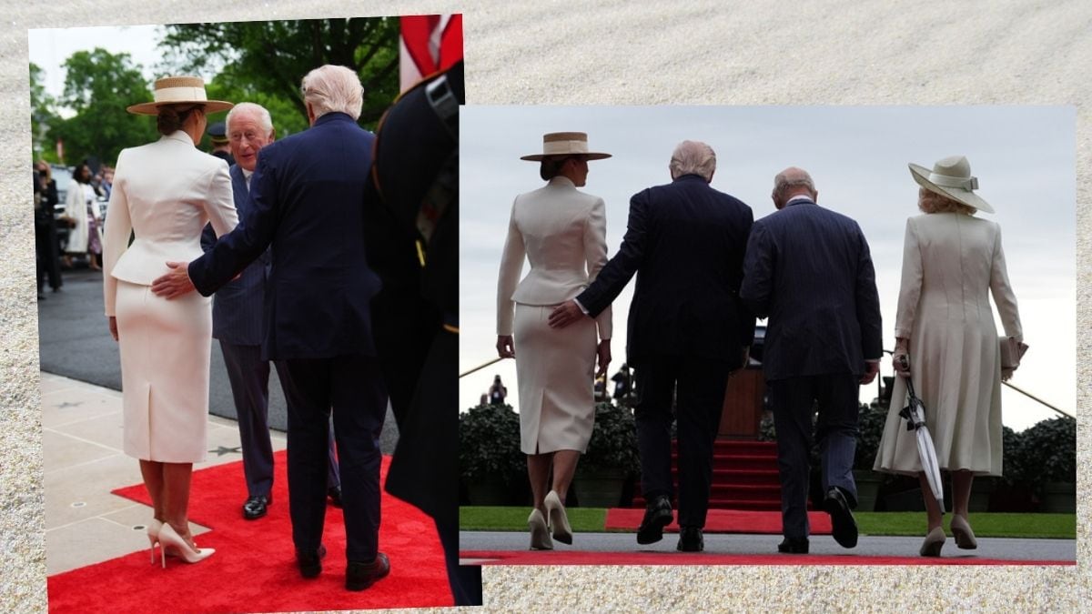 Trump recibe a los reyes Carlos III y Camilla.