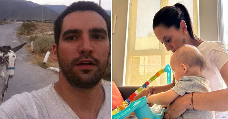 Rodrigo Ímaz / Claudia Sheinbaum y su nieto Pablo